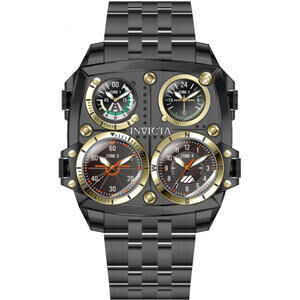Invicta Aviator ZULU TIME Men's Watch - 50mm, Black (49606)